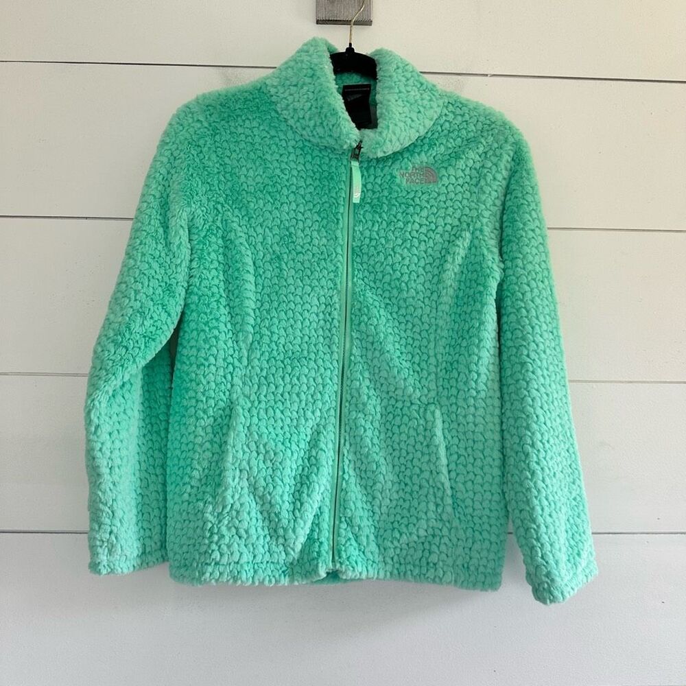 The North Face Girls Large Mint Laurel Fleece Jacket